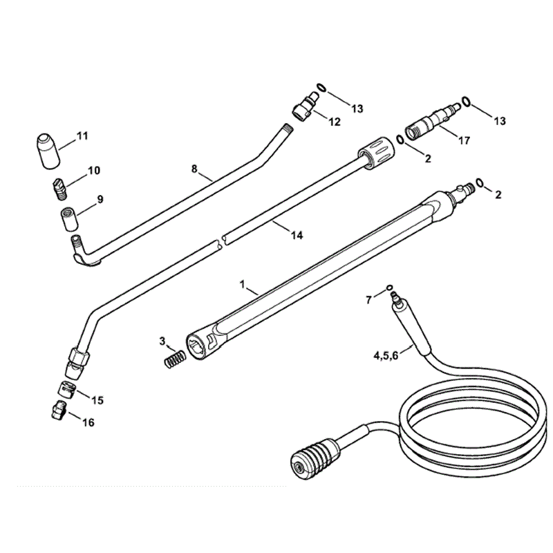 Stihl RE 143 Pressure Washer (RE 143) Parts Diagram, Accessories
