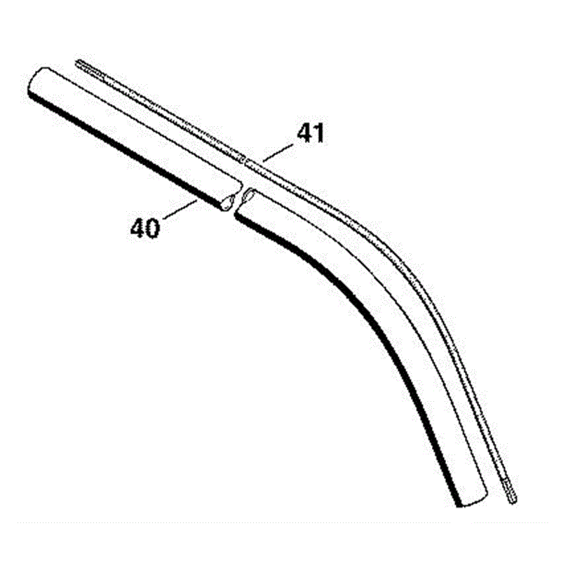 Stihl FS 85 Brushcutter (FS85) Parts Diagram, F_-Drive tube FS 75, Wrap around handle