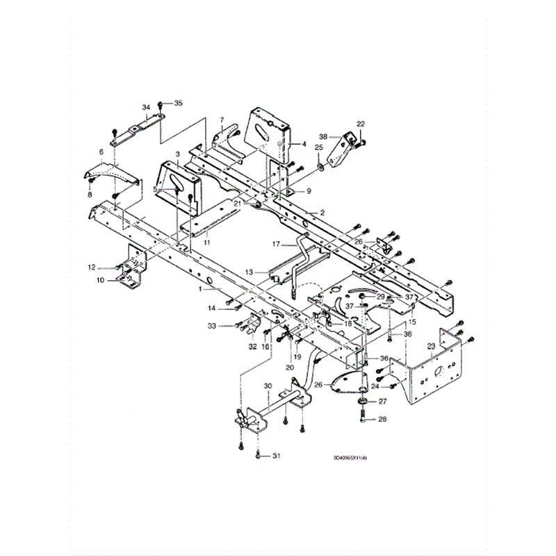 Hayter 16/40 (DC1640) Parts Diagram, Frame Assy
