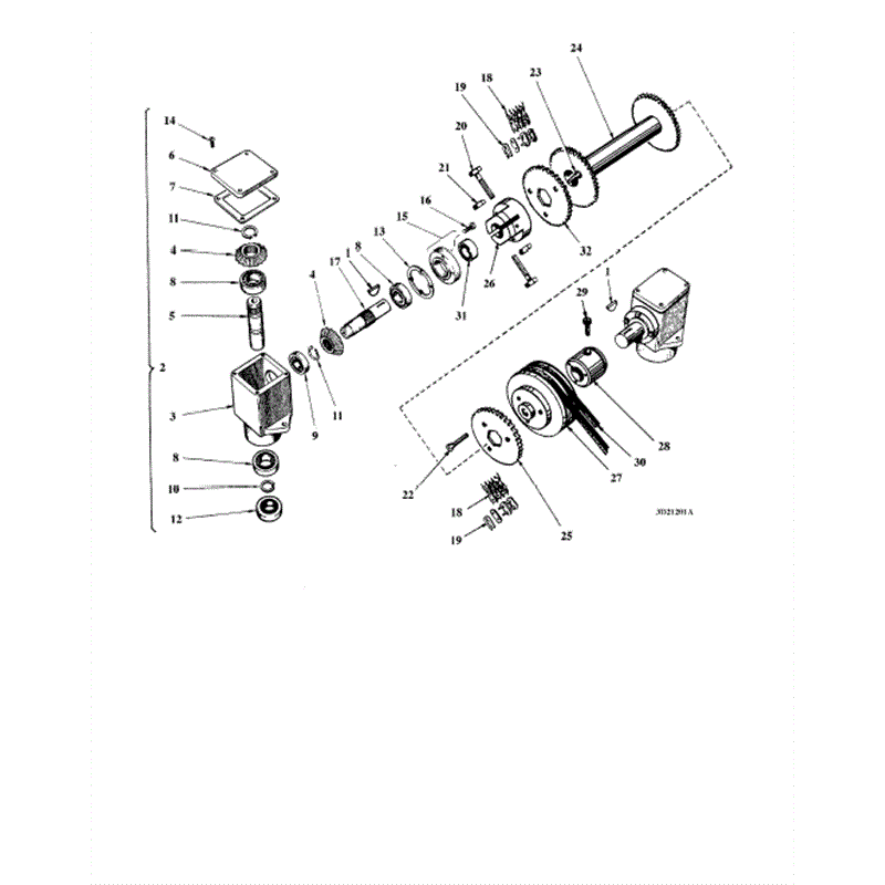 Hayter Condor (212N) Parts Diagram, Rotary Attachment 2