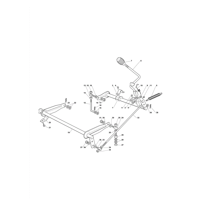 Castel / Twincut / Lawnking XE70VD (2009) Parts Diagram, Cutting Plate Lifting