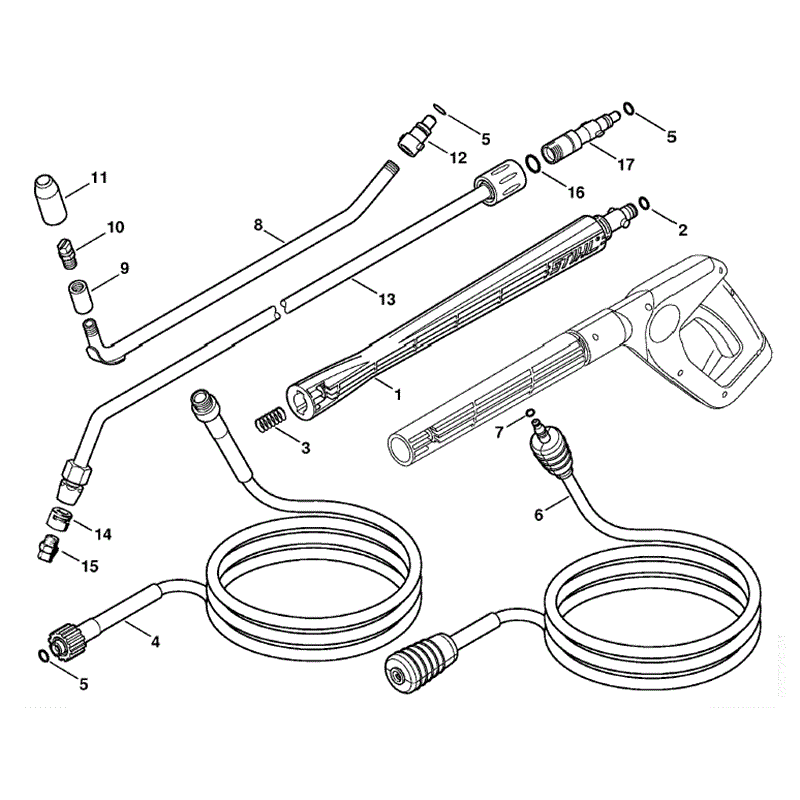 Stihl RE 126 K Pressure Washer (RE 126 K) Parts Diagram, Accessories