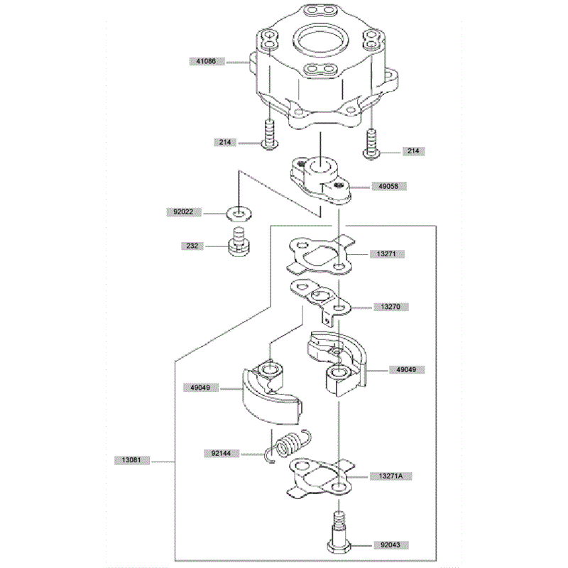 Kawasaki KHT600S (HB600C-AS50) Parts Diagram, PTO Equipment