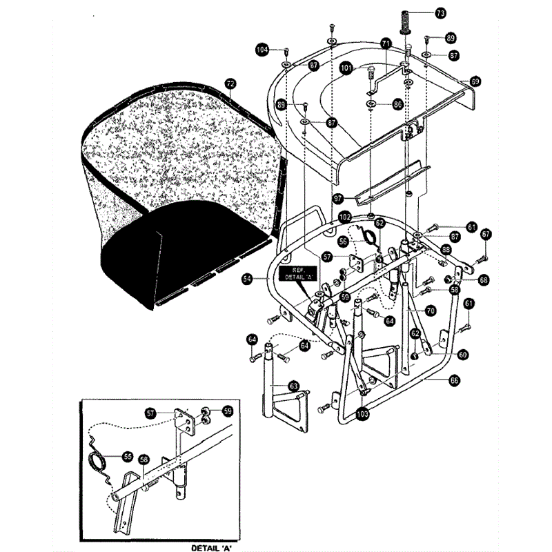 Hayter 13/40 (144R001001-144R099999) Parts Diagram, Grass Box