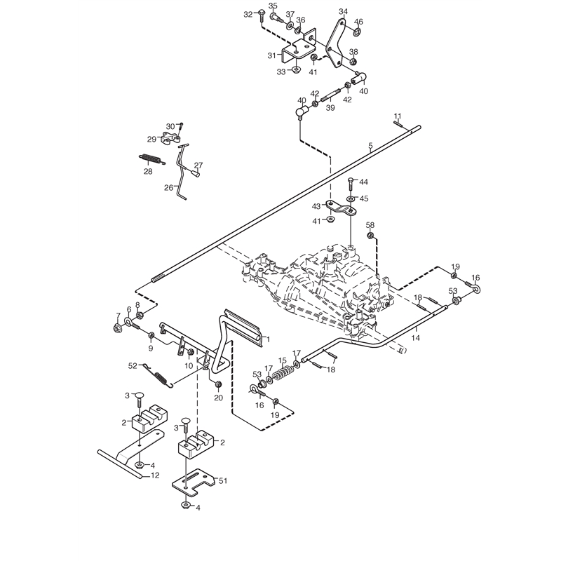 Stiga VILLA 12 (13-2725-35 [2014-2015]) Parts Diagram, Foot Controls_0