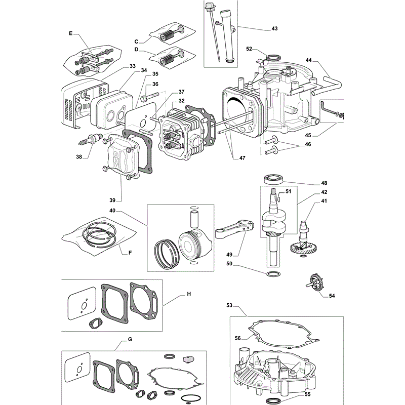 Castel / Twincut / Lawnking WBE0704 (2010) Parts Diagram, Page 2
