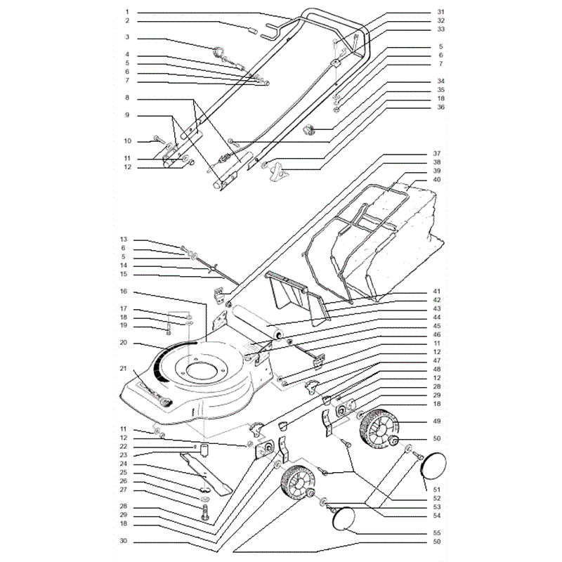 Mountfield Laser Delta (MPR10022-23) Parts Diagram, Page 1
