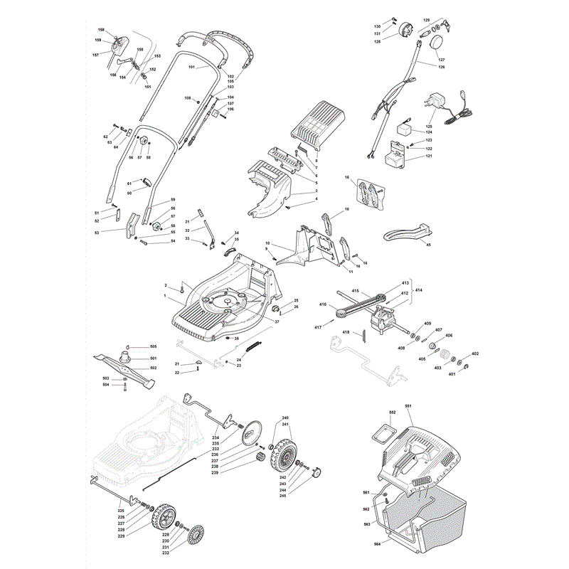 Mountfield M5510PD-ES  (2008) Parts Diagram, Page 1