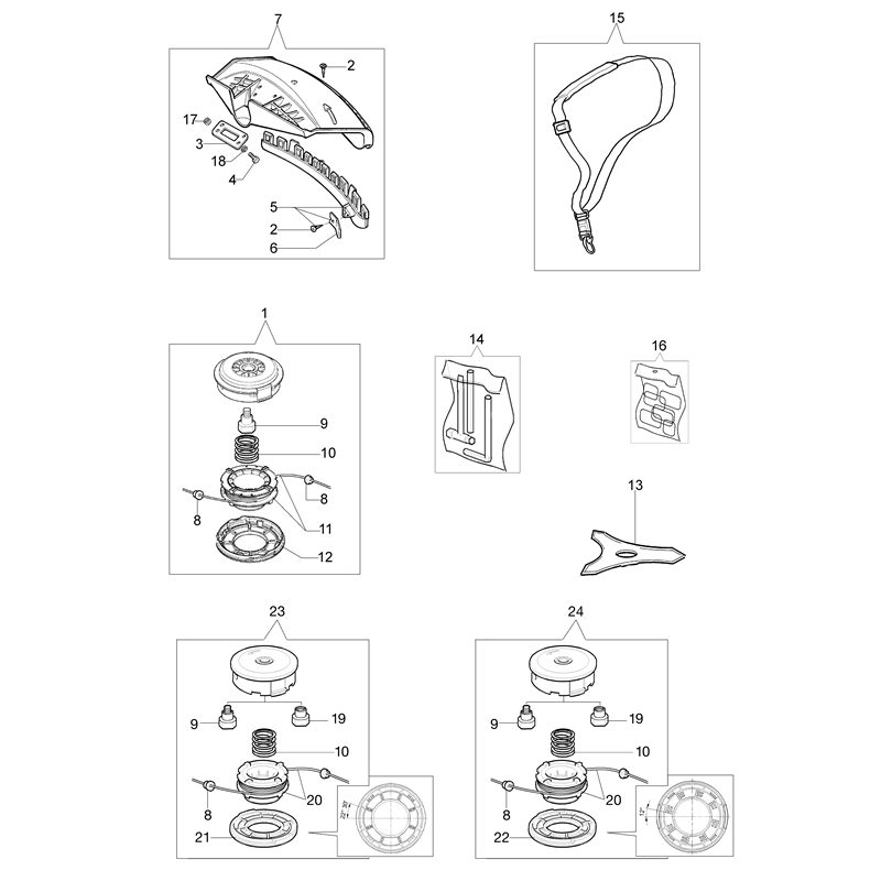 Oleo-Mac SPARTA 250 S (Euro2) (SPARTA 250 S (Euro2)) Parts Diagram, Accessories