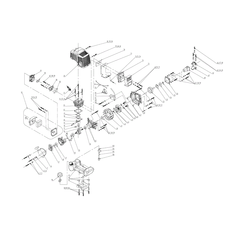 Mitox 25C-a (25C-a) Parts Diagram, Engine