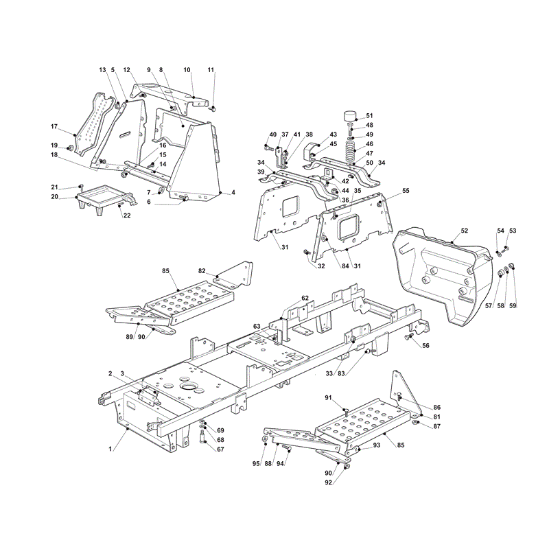 Mountfield 1438M Lawn Tractor (2008) Parts Diagram, Page 3