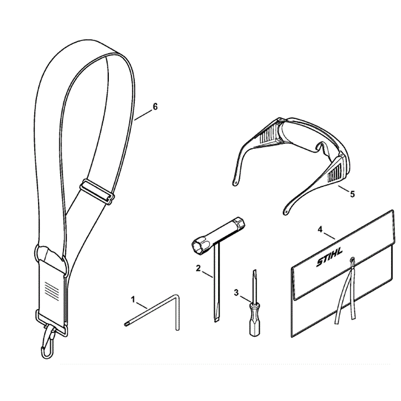 Stihl HT 56C Pole Pruner (HT56C) Parts Diagram, Tools