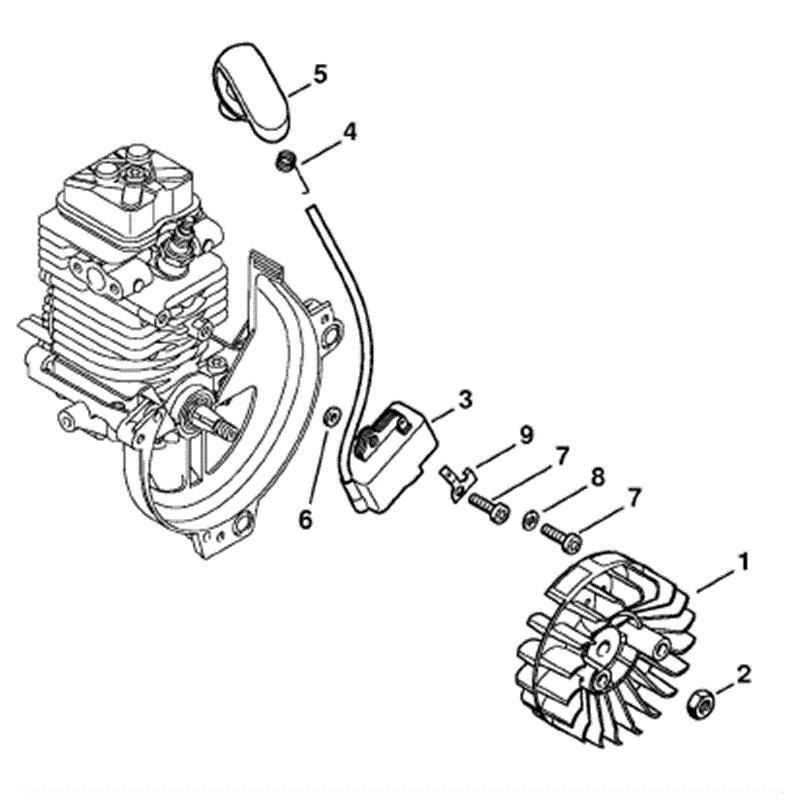 Stihl FS 90 Brushcutter (FS90-R) Parts Diagram, Ignition system