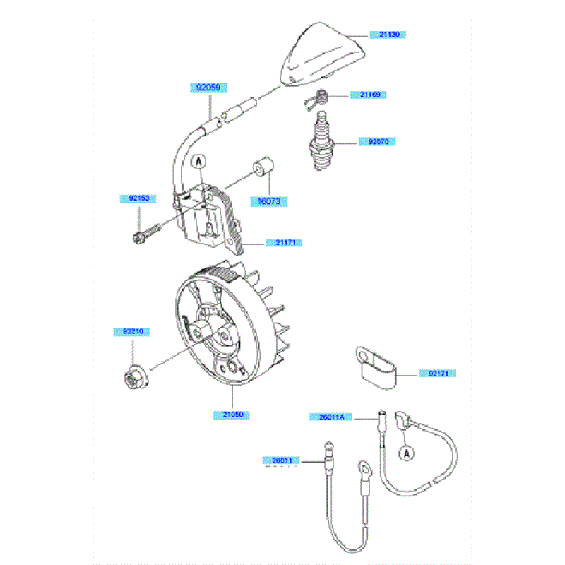 Kawasaki KBL27A (HA027F-AS51) Parts Diagram, Electric Equipment
