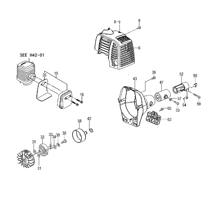 Tanaka THP-2501SS (1647-H42) Parts Diagram, ENGINE-2 