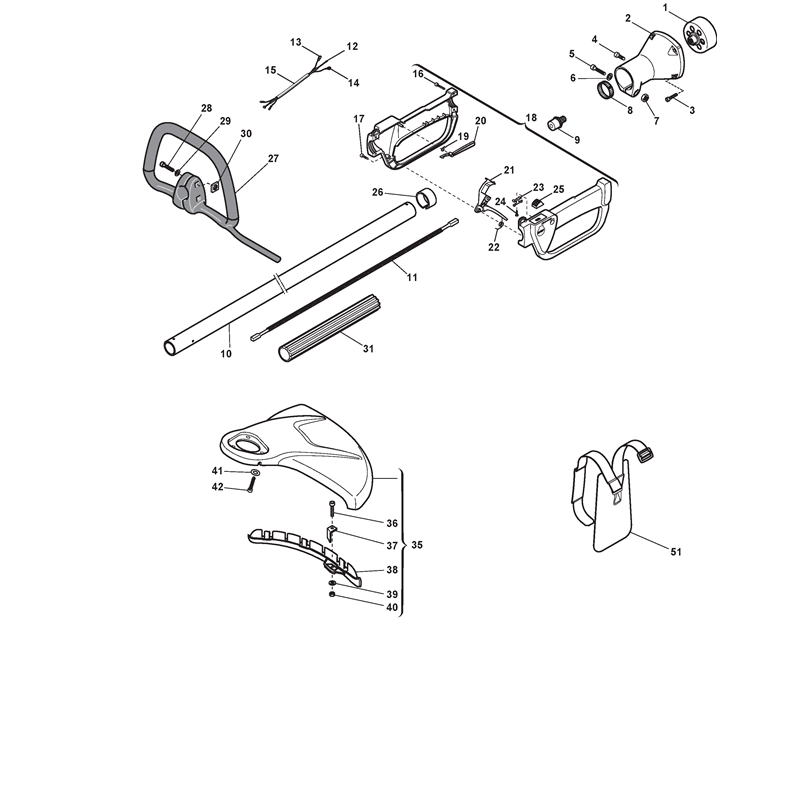 Mountfield BJ 325 Petrol Brushcutter [285220003MO9] (2010) Parts Diagram, transmission