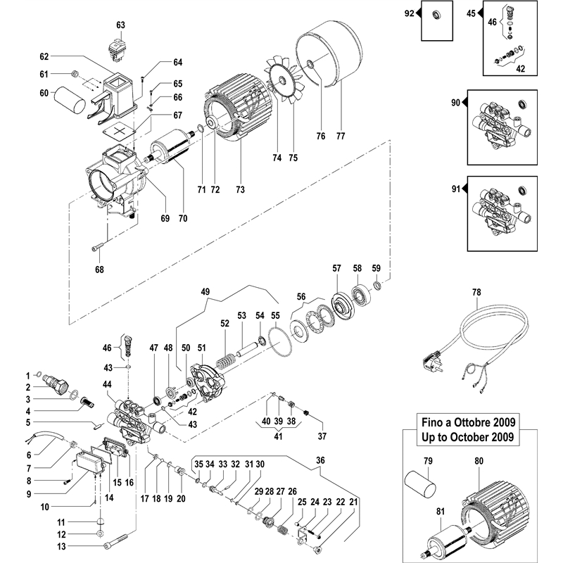 Oleo-Mac PW 121 C (PW 121 C) Parts Diagram, Engine