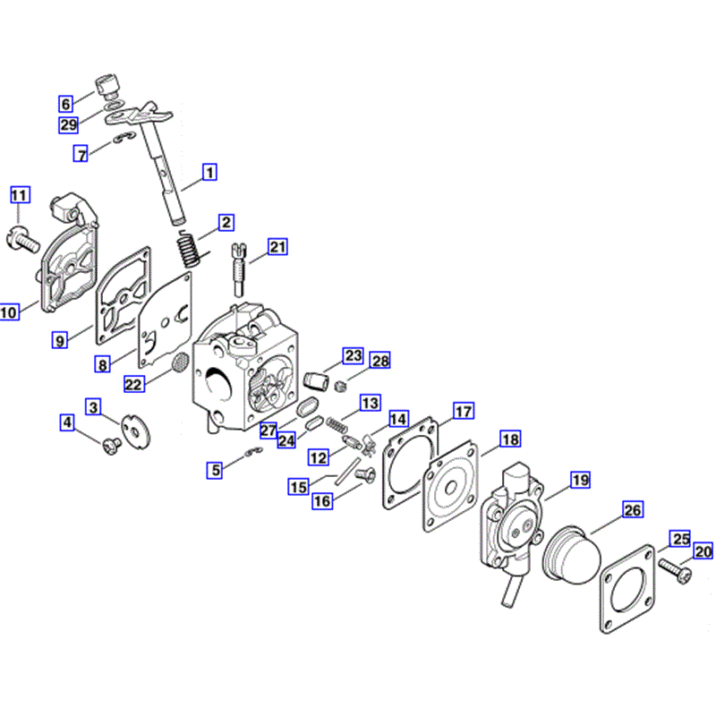 Stihl SH 85 Blow-Vac (SH85) Parts Diagram, Carburetor C1Q-S55