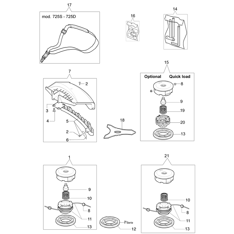 Oleo-Mac 725 S (725 S) Parts Diagram, Accessories