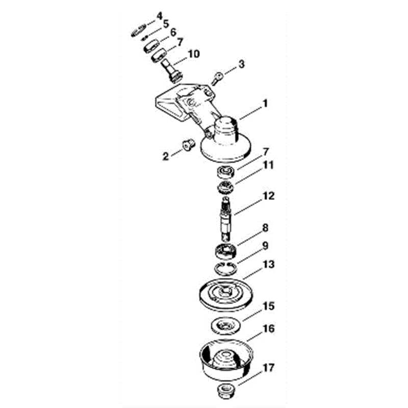 Stihl FS 75 Brushcutter (FS75) Parts Diagram, U_-Gear head FS 80, FS 85