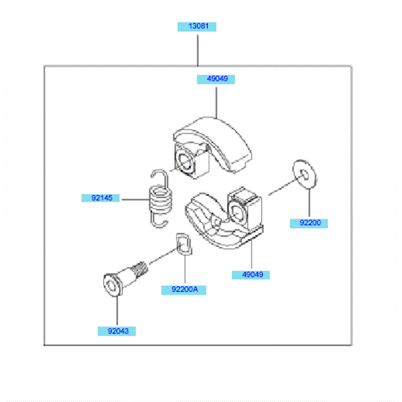 Kawasaki KBL27A (HA027F-BS51) Parts Diagram, PTO Equipment