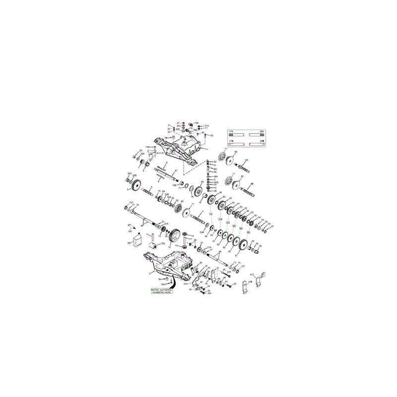 Peerless 205-540D (205-240D) Parts Diagram, Gearbox