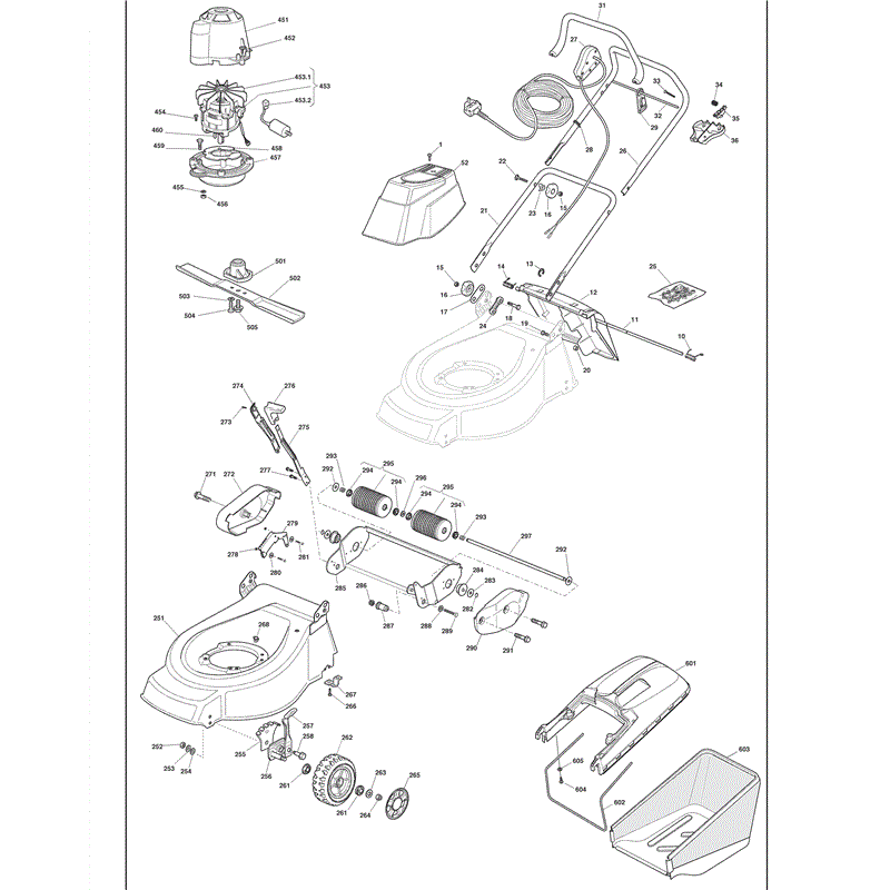 Mountfield EL46R-HP (2009) Parts Diagram, EL46R-HP