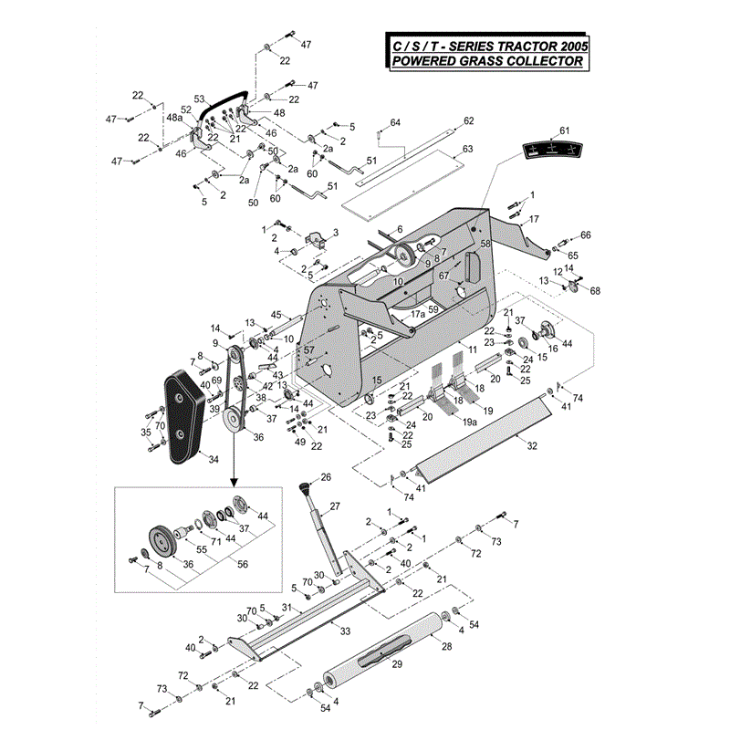 Westwood C/S/T Series Body (non HE) 03/2005-02/2006 (03/2005-02/2006) Parts Diagram, Page 1