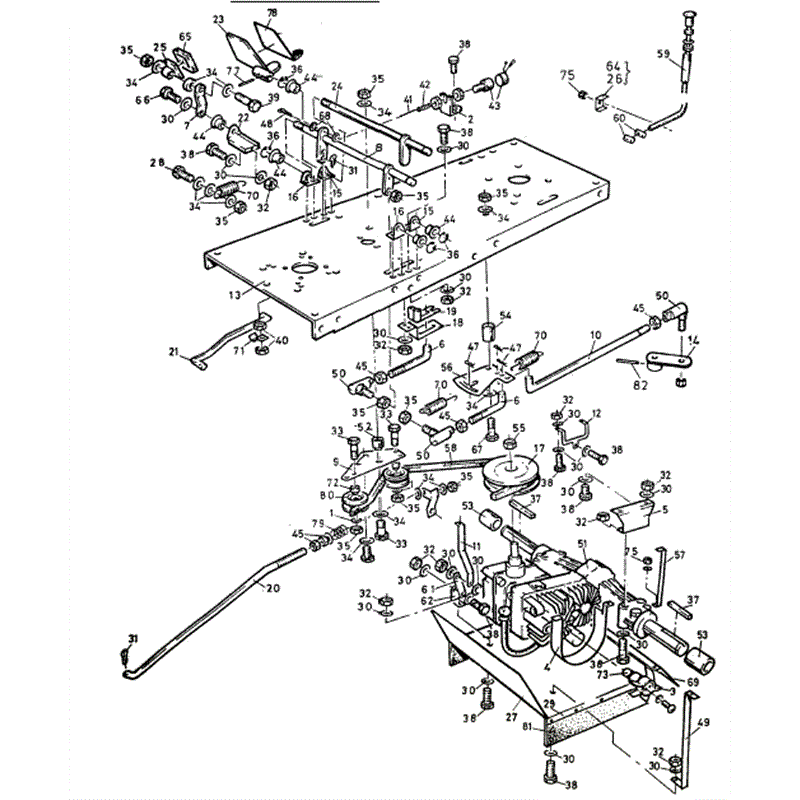 1992  SERIES 2000 WESTWOOD TRACTORS (1992) Parts Diagram, Hydrostatic drive system (2018H model only)