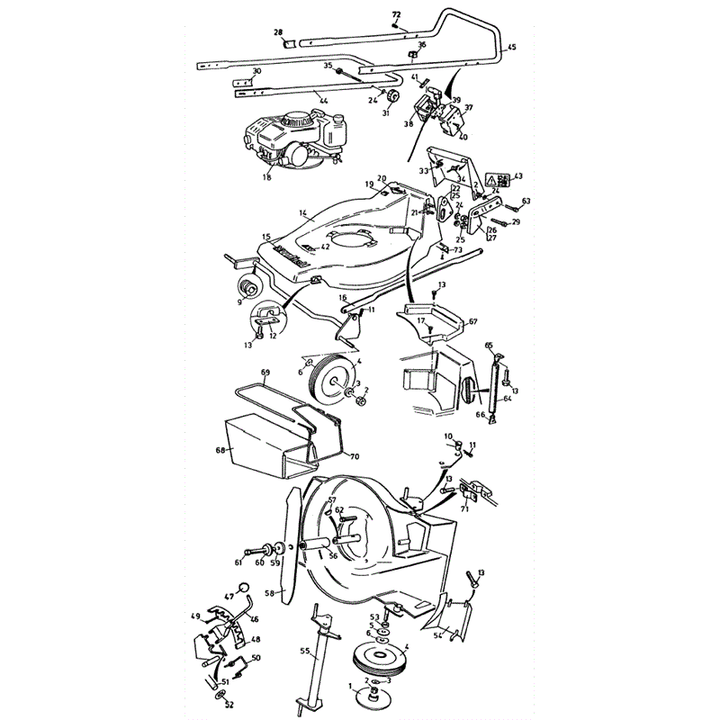 Mountfield Mirage (MP84005) Parts Diagram, Page 1