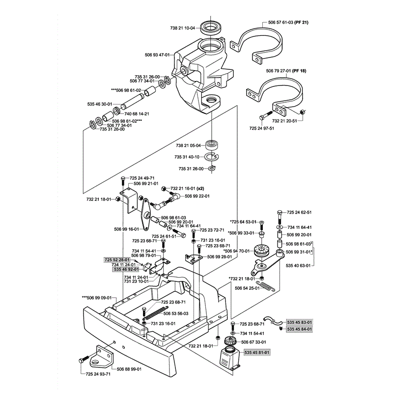 Husqvarna  Rider Pro Flex 21 (2004) Parts Diagram, Page 12