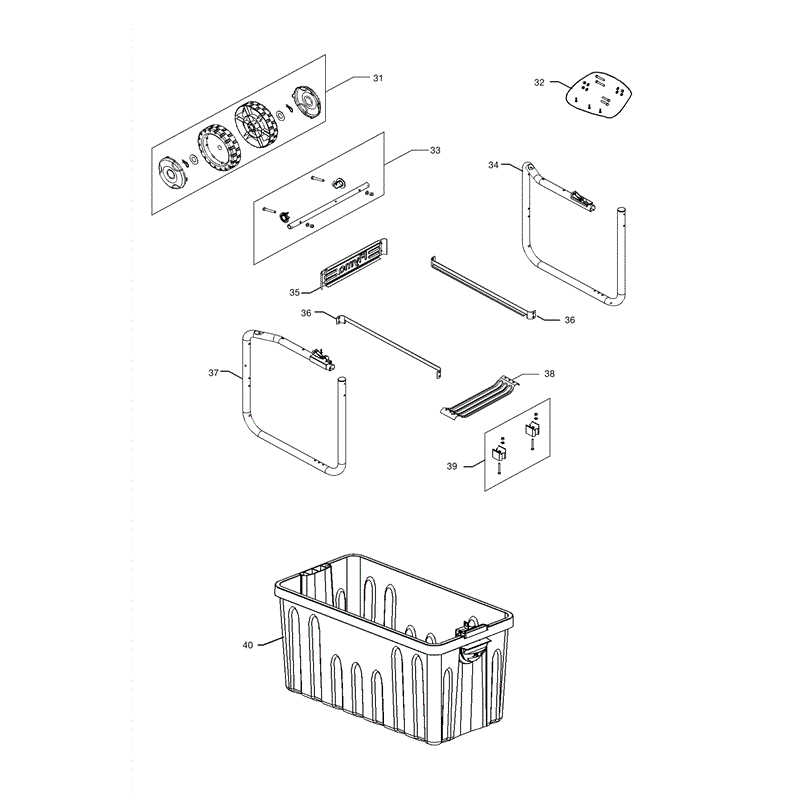 Flymo Pac A Shredder (9640113-01 (2006)) Parts Diagram, Page 3