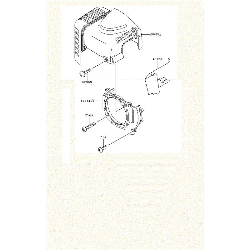 Kawasaki KBH43A (HA043F-AS50) Parts Diagram, COVER