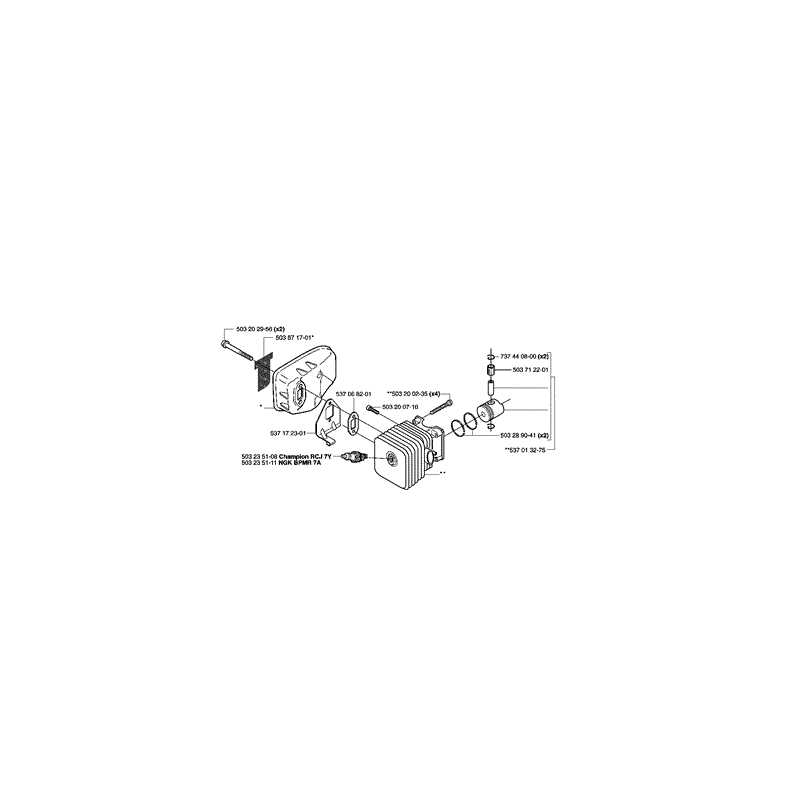 Husqvarna 325HS75 Hedgetrimmer (2003) Parts Diagram, Page 4