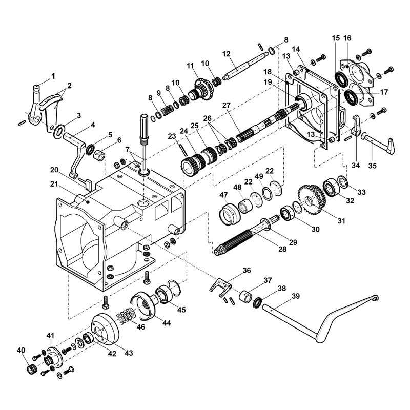 Bertolini 295 (295) Parts Diagram, Clutch and speed gears