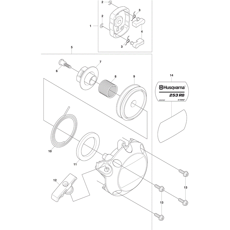 Husqvarna  253RB (2010) Parts Diagram, Page 9