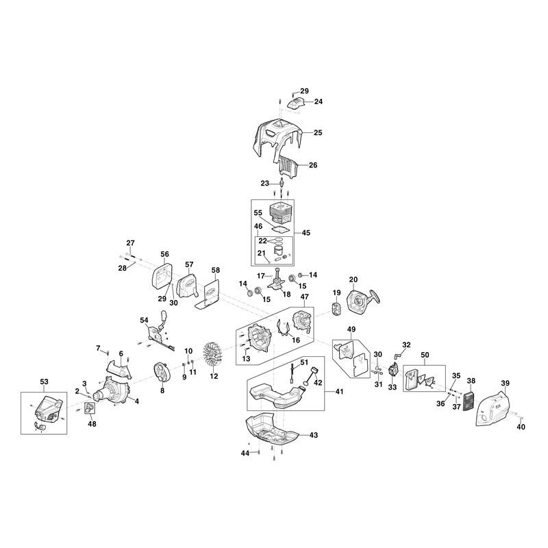 Mountfield MB 35 (283320073-M21 [2021-2022]) Parts Diagram, Engine