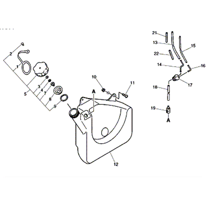 Echo PB-46LN (PB-46LN) Parts Diagram, FUEL TANK