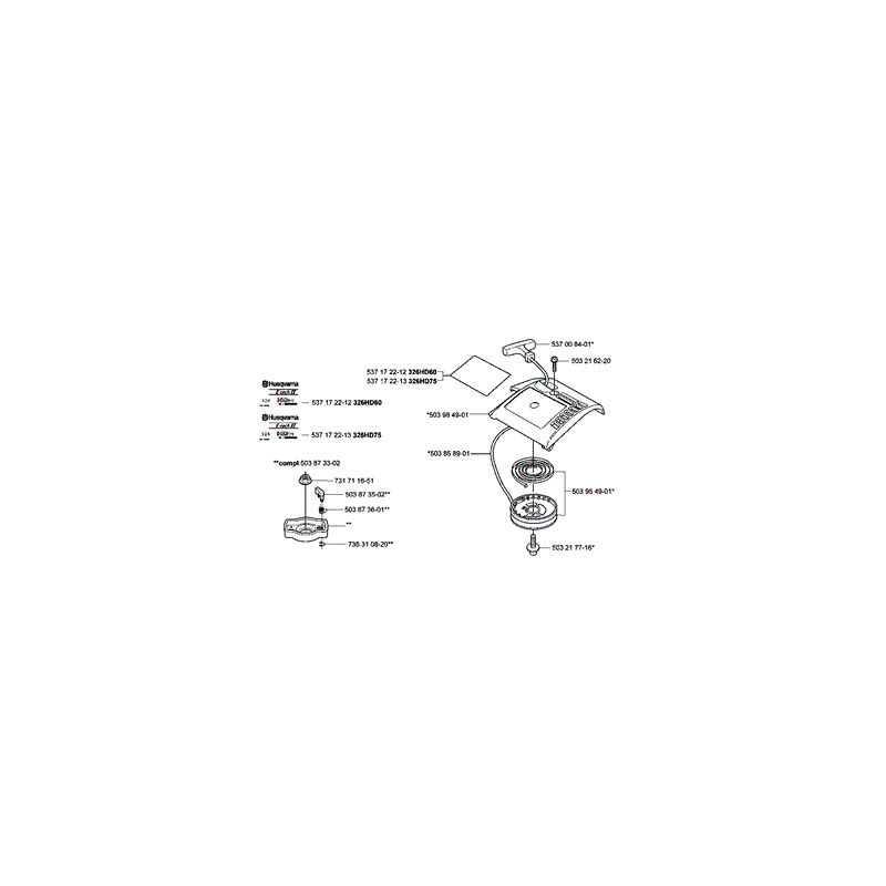 Husqvarna 326HD60 Hedgetrimmer (2003) Parts Diagram, Page 8