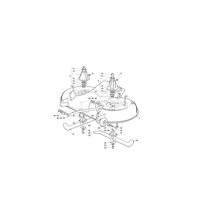 Oleo-Mac OM 103- 16 K Cat. 2021 (OM 103-16 K Cat. 2021) Parts Diagram, Mowing deck