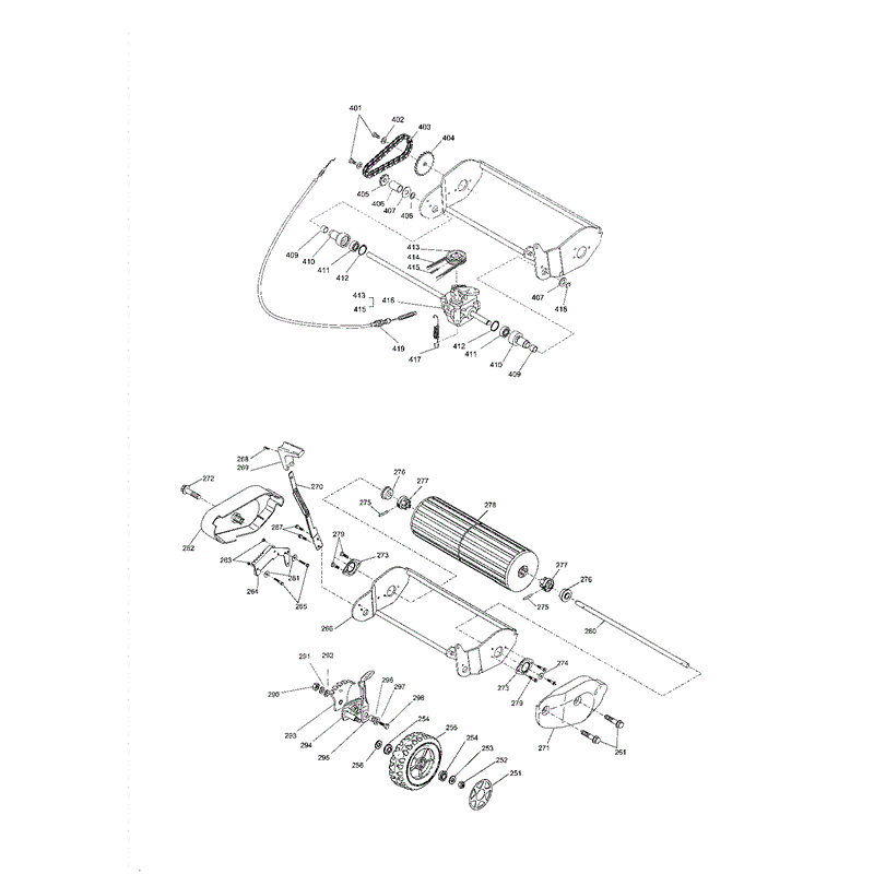 Mountfield 460RPDER Petrol Lawnmower (2005) Parts Diagram, Page 2