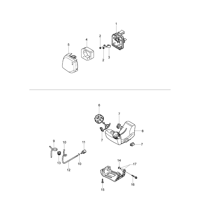 Oleo-Mac BC 260 4S (BC 260 4S) Parts Diagram, Tank