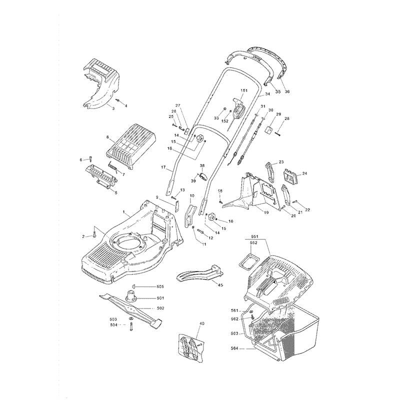 Mountfield M4HP (2005) Parts Diagram, Page 1