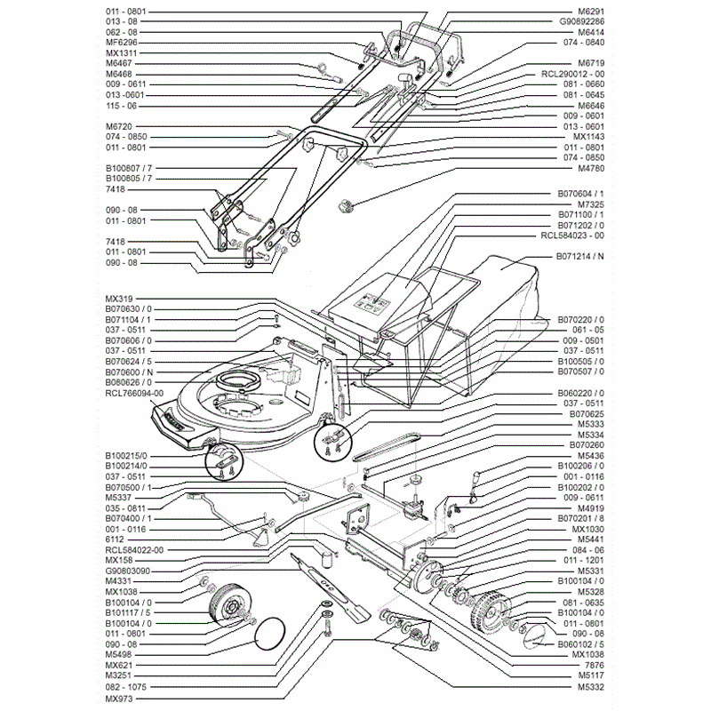 Mountfield Tuffcut (MP90601) Parts Diagram, Page 1