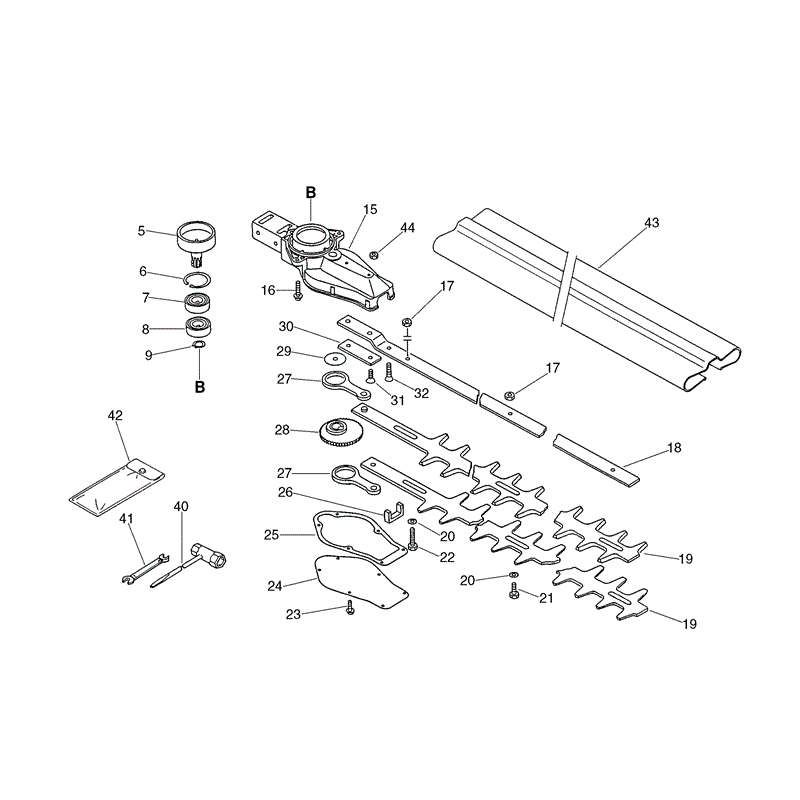 Echo HC-1500 Hedgetrimmer (HC1500) Parts Diagram, Page 6