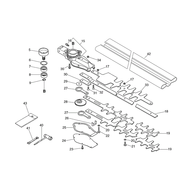 Echo HC-1500 Hedgetrimmer (HC1500) Parts Diagram, Page 7