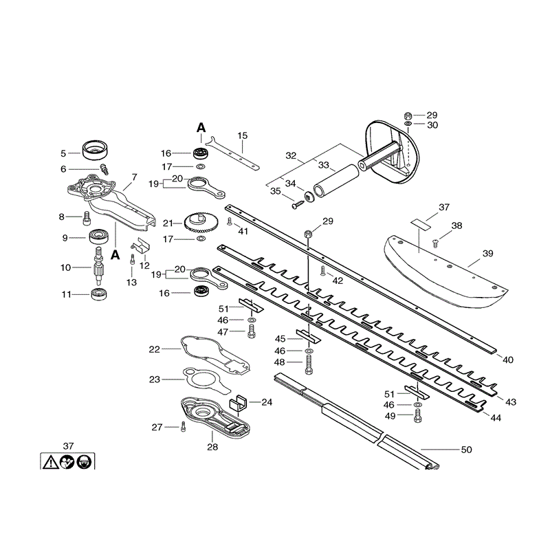 Echo HC-30ES Hedgetrimmer (HC30ES) Parts Diagram, Page 7