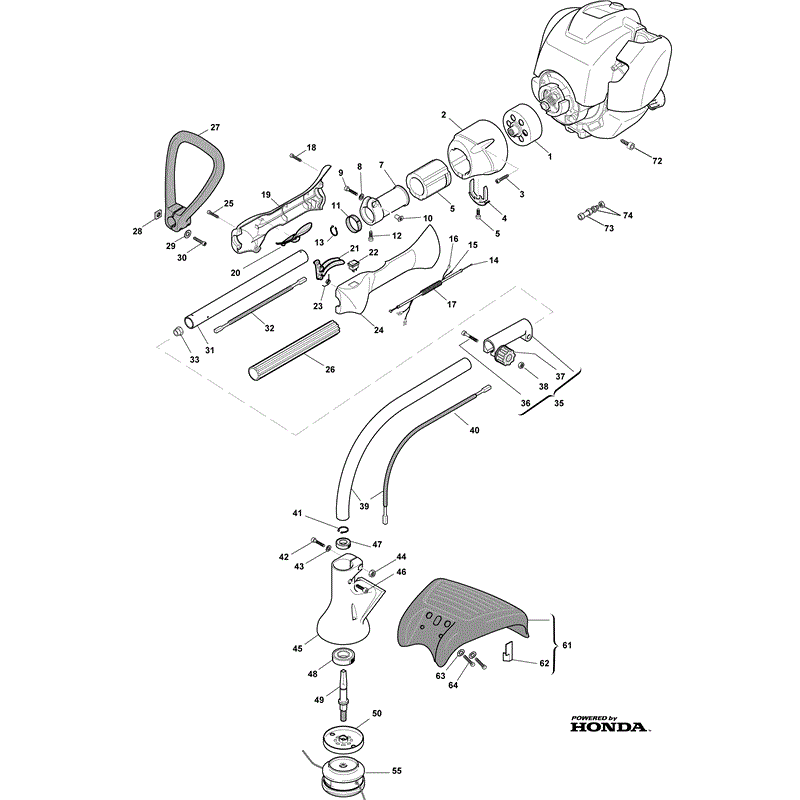 Mountfield MT4521 (2009) Parts Diagram, Page 1