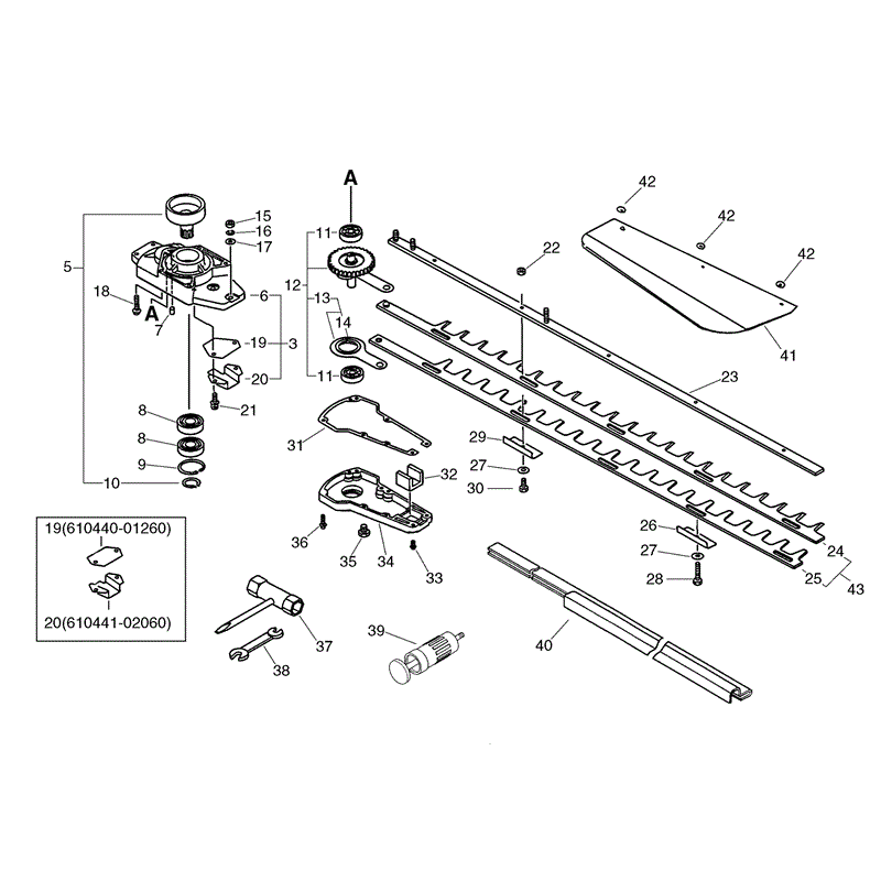 Echo HC-2300 Hedgtrimmer (HC2300) Parts Diagram, Page 7