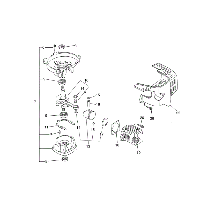 Echo HC-2100 Hedgetrimmer (HC2100) Parts Diagram, Page 1